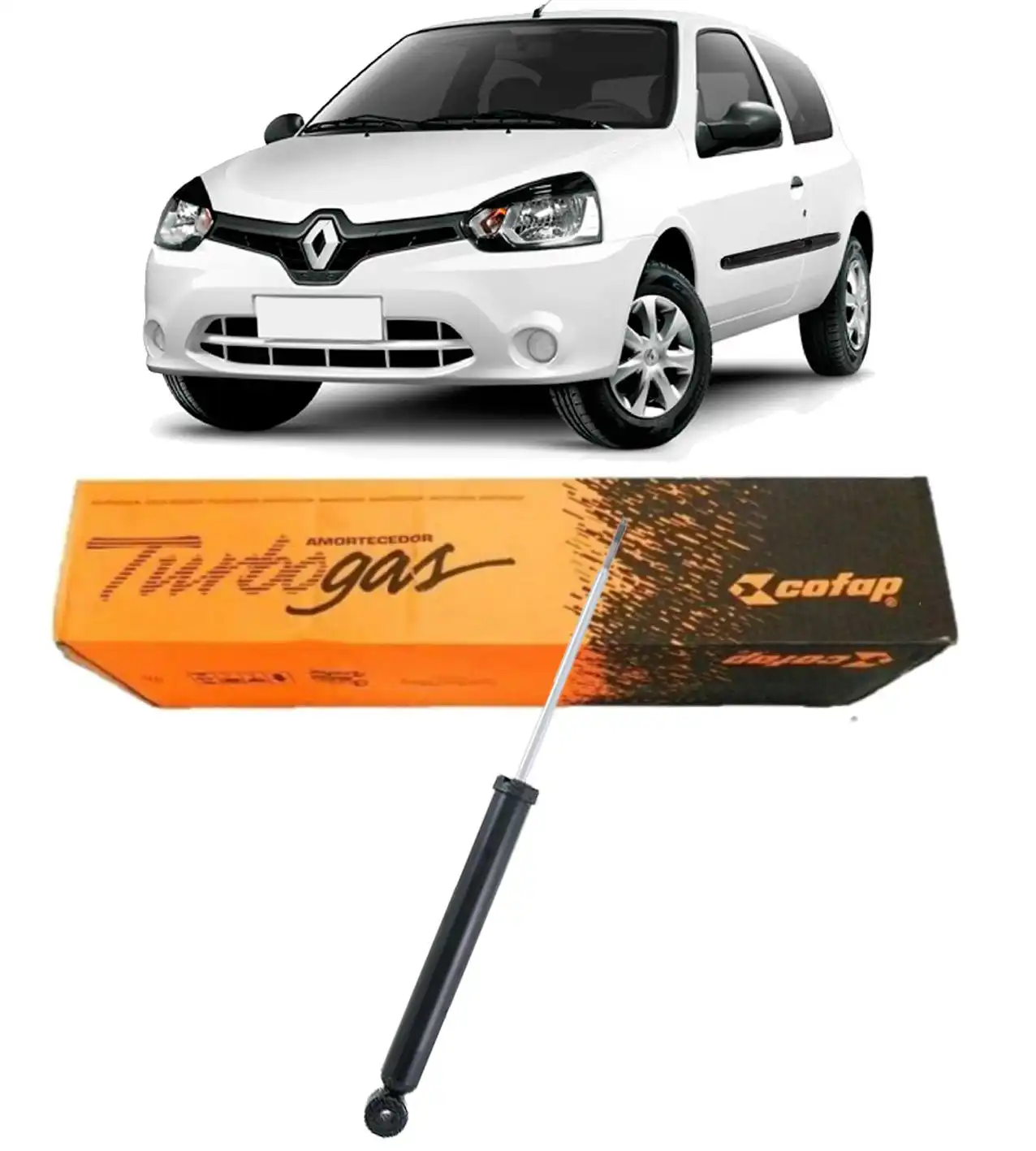 AMORTECEDOR TRASEIRO RENAULT CLIO 2013 A 2016