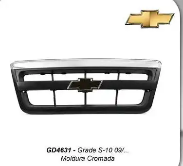 GRADE RADIADOR S-10 09/11 C/ MOLDURA CROMADO