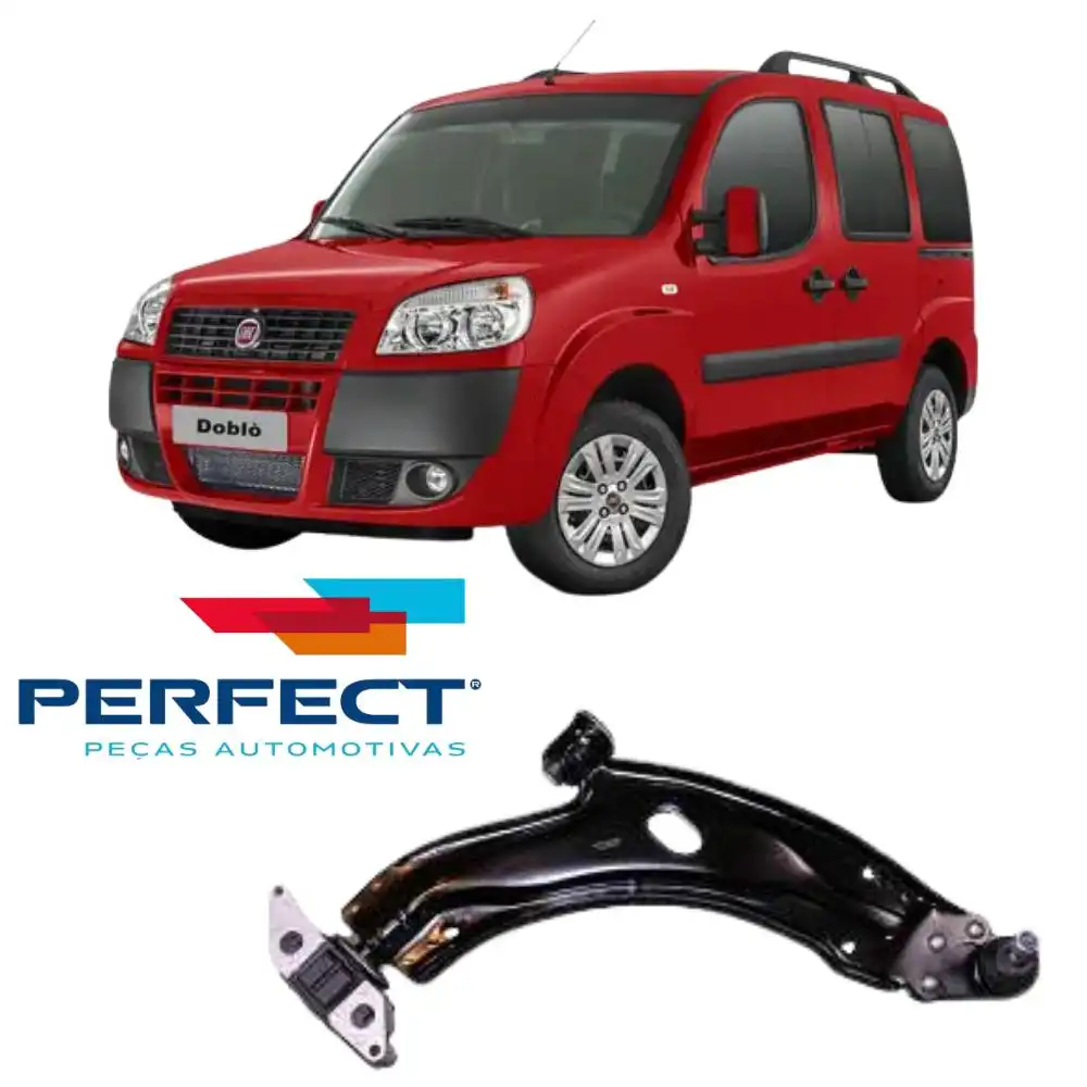 BANDEJA DIANTEIRA FIAT DOBLO 2004 A 2015 DIREITA COM PIVO