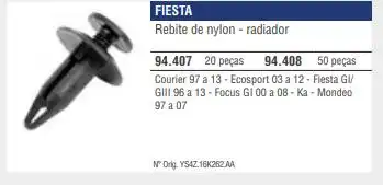 GRAMPO PROTETOR PARALAMA FOCUS 00/09 FIESTA 96/06 KA 97/13