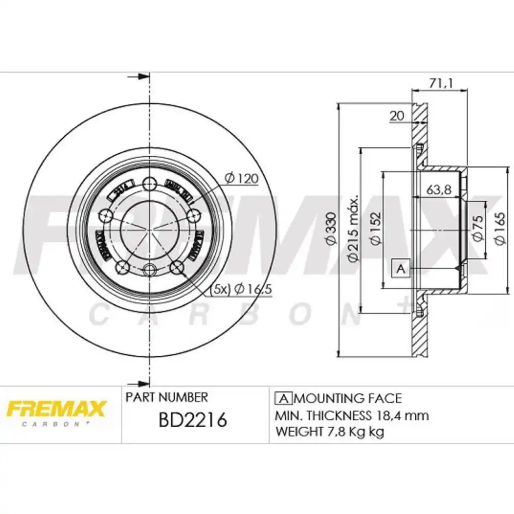 DISCO FREIO TRASEIRO BMW X3 3.0 2004 A 2010