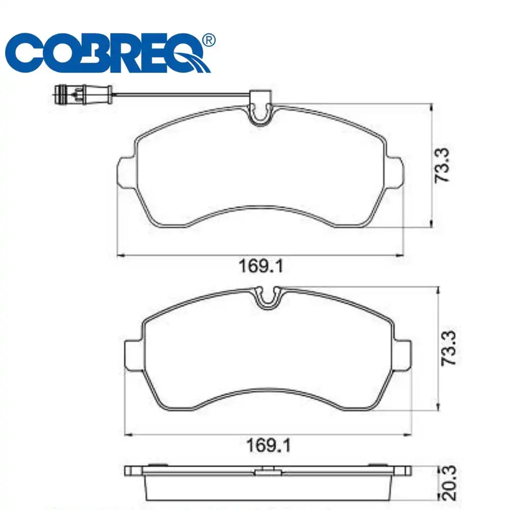 PASTILHA FREIO DIANTEIRA SPRINTER 311 2012/ SISTEMA BREMBO