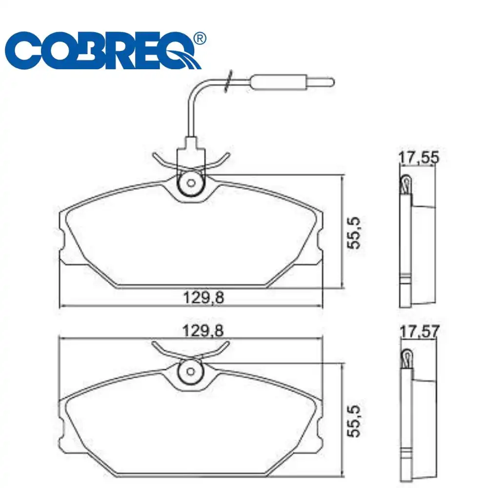 PASTILHA FREIO DIANTEIRA RENAULT SCENIC 1.6 1998/ COM ALARME