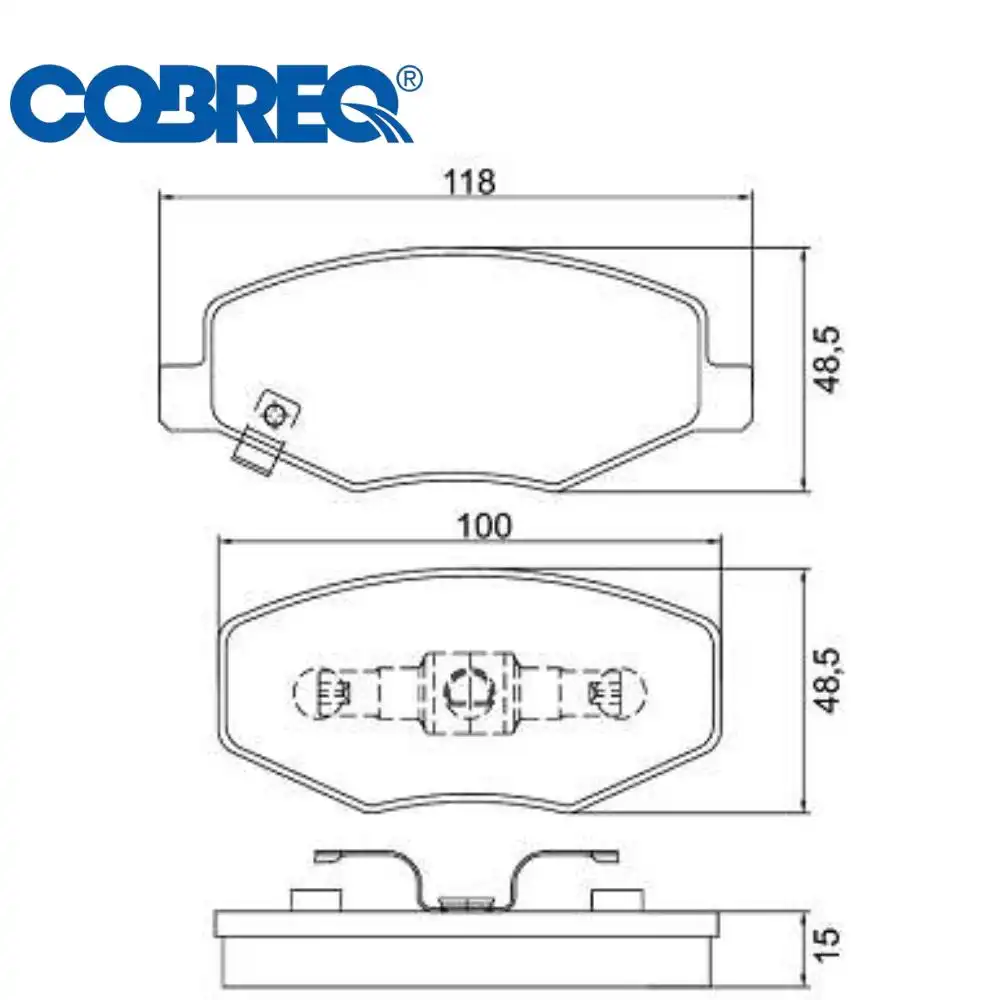 PASTILHA FREIO DIANTEIRA CHERY FACE 1.3 16V 2010 ACIMA