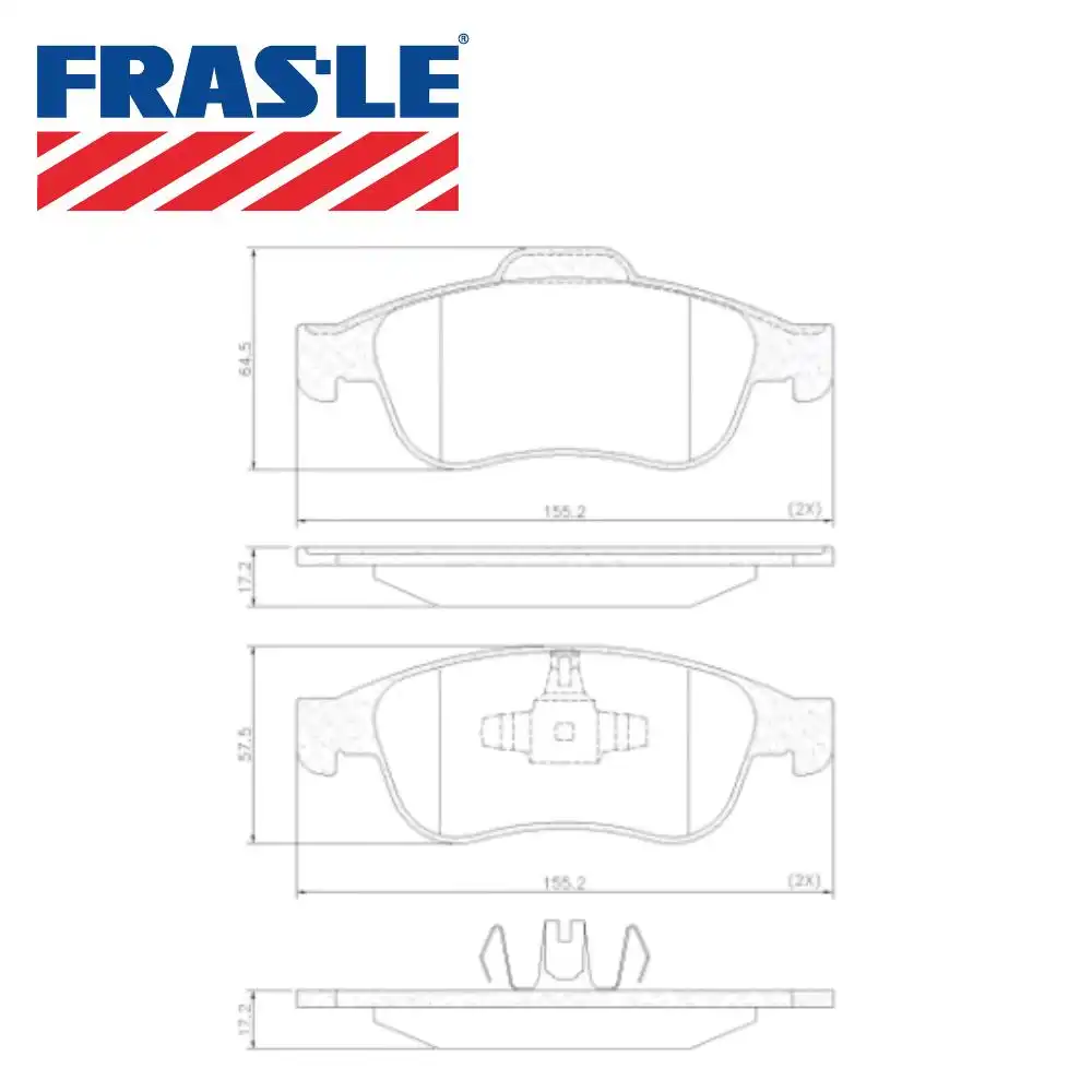 PASTILHA FREIO DIANTEIRA RENAULT DUSTER 2.0 16V 2012/ CERAMI
