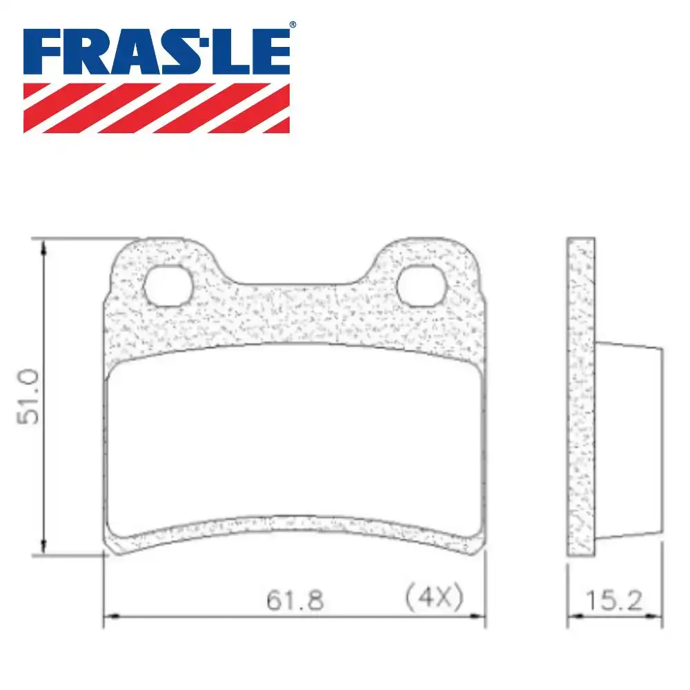 PASTILHA FREIO TRASEIRA ESCORT 2.0 1993 A 1995 SISTEMA TEVES