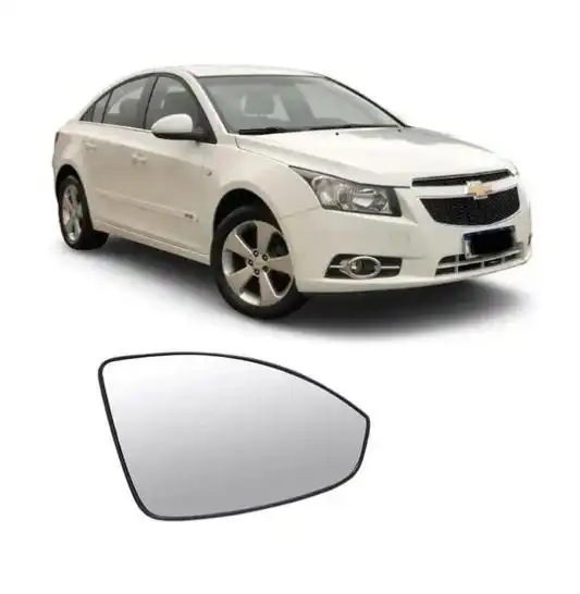 VIDRO ESPELHO CRUZE 12/16 DIR C/ CARCACA S/DESEMBAÇADOR