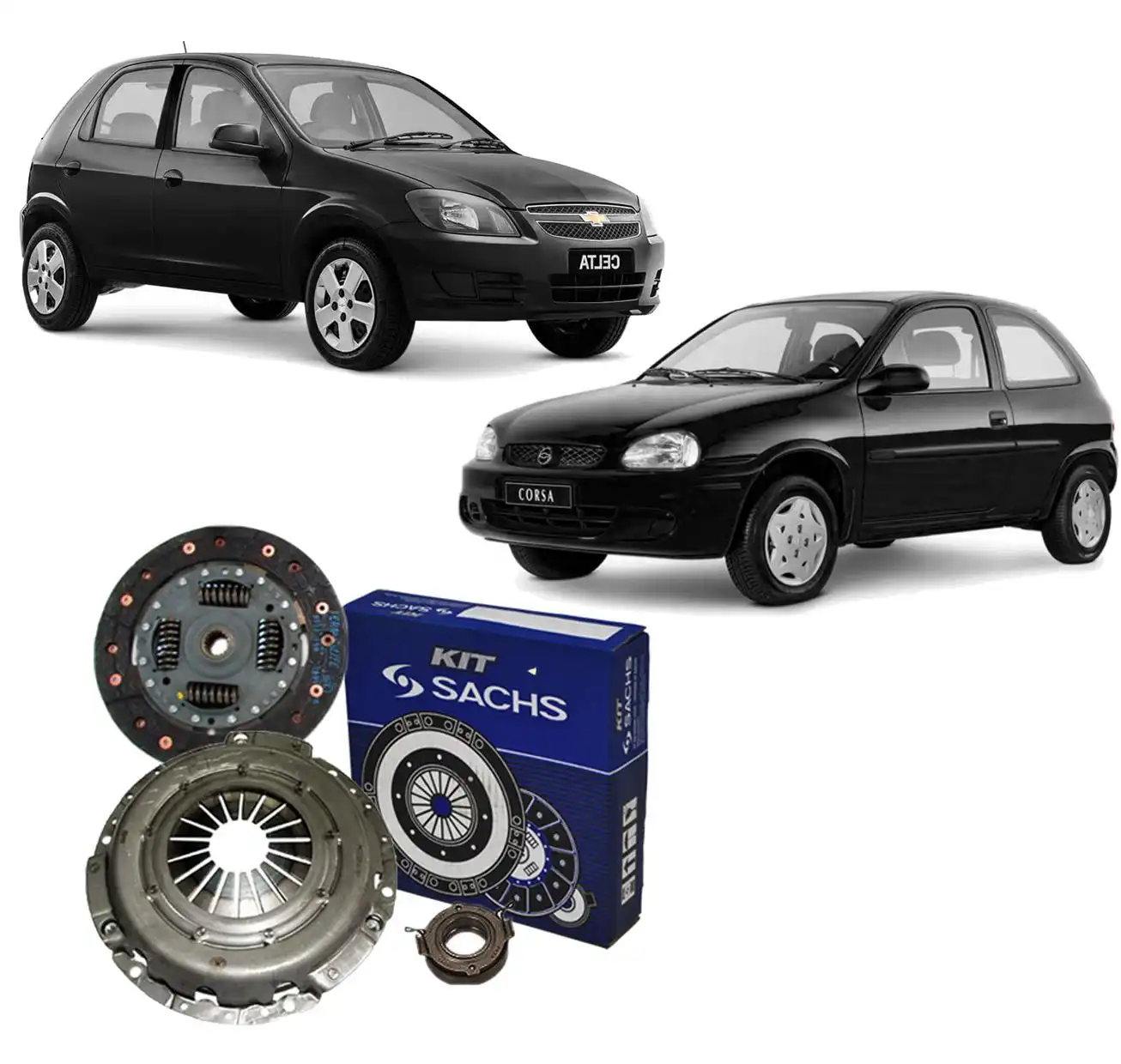 KIT EMBREAGEM CORSA 1.0 1.4 CELTA 1.0 COM ROLAMENTO