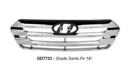 GRADE RADIADOR HYUNDAI SANTA FE 2014 EM DIANTE CROMADO