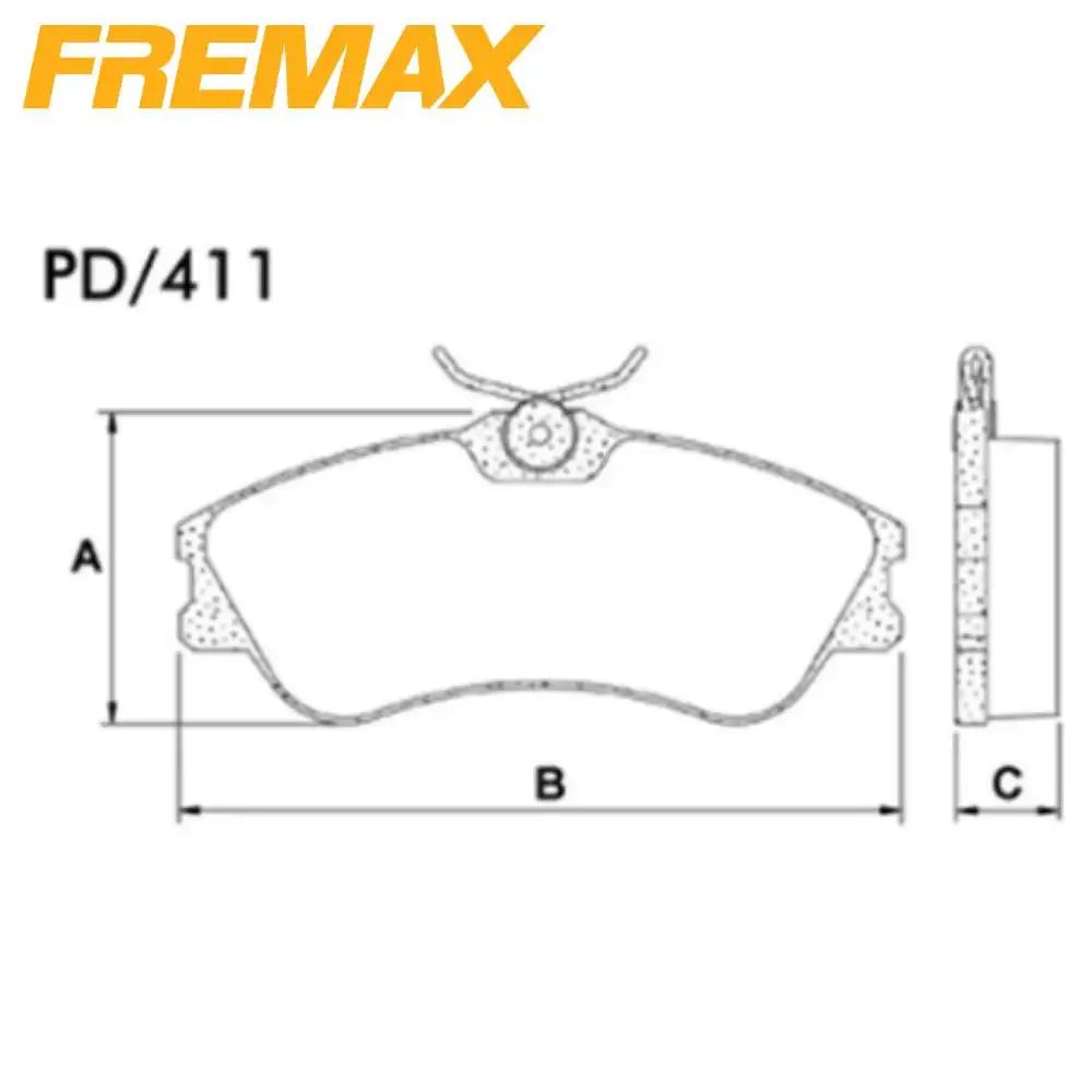 PASTILHA FREIO DIANTEIRA CITROEN XSARA 1.6 1.8 2.0 16V 2000/