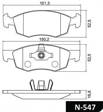 PASTILHA FREIO DIANTEIRA FIAT DOBLO 1.4 1.8 2009/