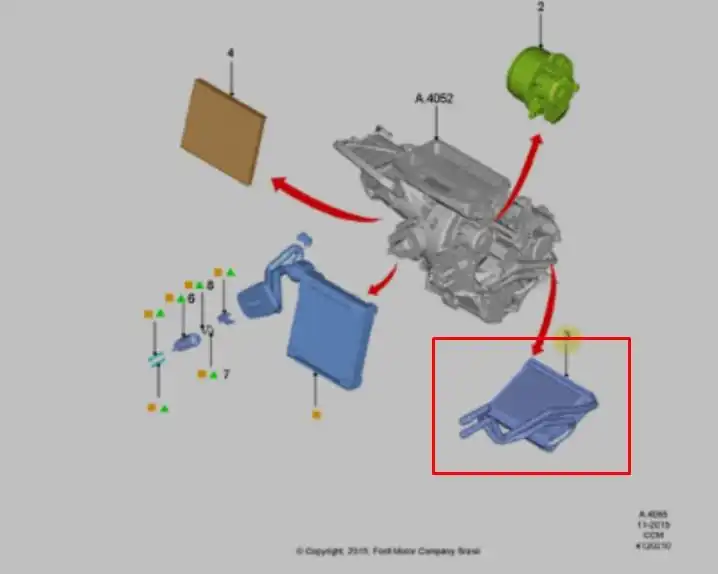 RADIADOR AR QUENTE NEW FIESTA ECOSPORT 13/