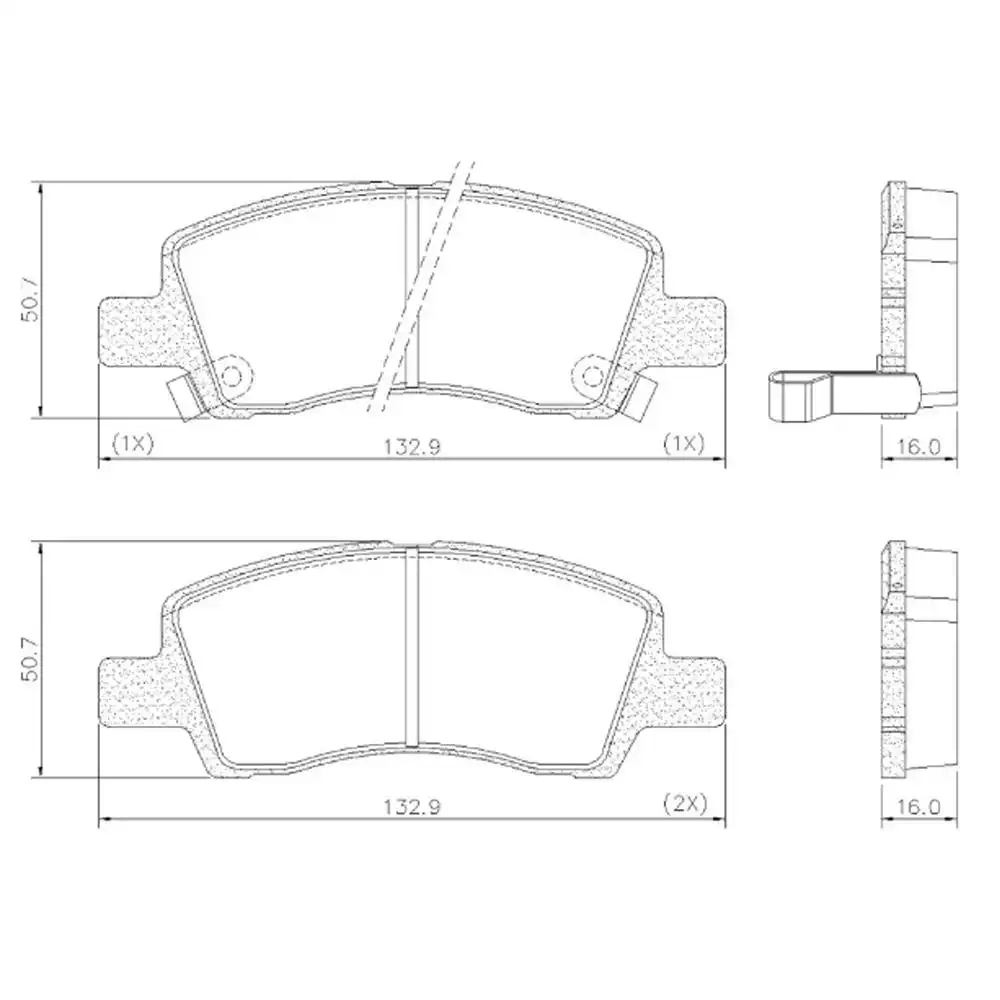 PASTILHA FREIO DIANTEIRA HB20 1.0 12V 2019 A 2025