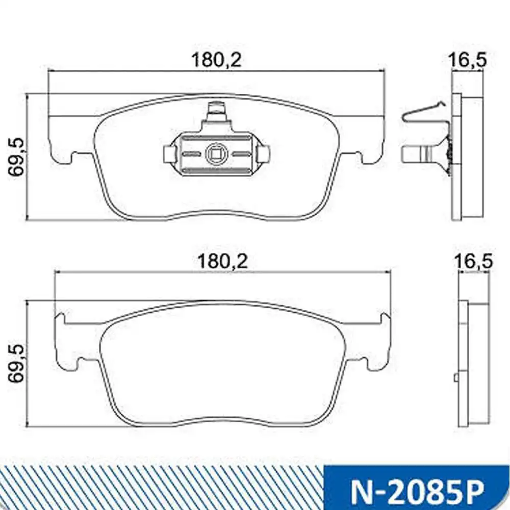 PASTILHA FREIO DIANTEIRA PEUGEOT EXPERT 1.6 2018 EM DIANTE