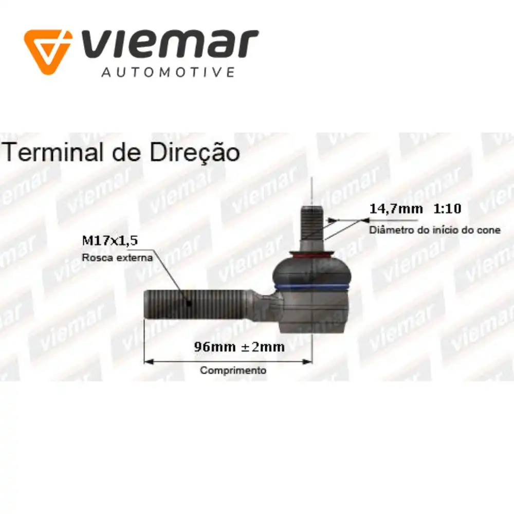 PONTEIRA DIRECAO TOYOTA SW4 HILUX PICK UP 91/05 EXTERNO