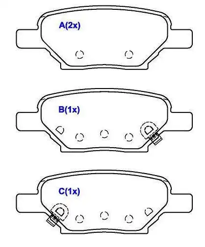 PASTILHA FREIO TRASEIRA MALIBU LTZ 2.4 16V 2010/