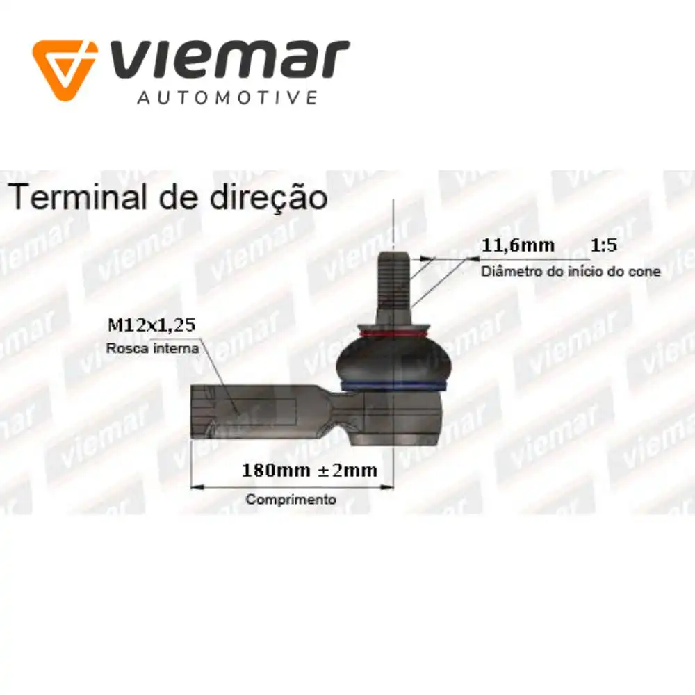 PONTEIRA DIRECAO NISSAN MARCH 2011 A 2020 ESQ