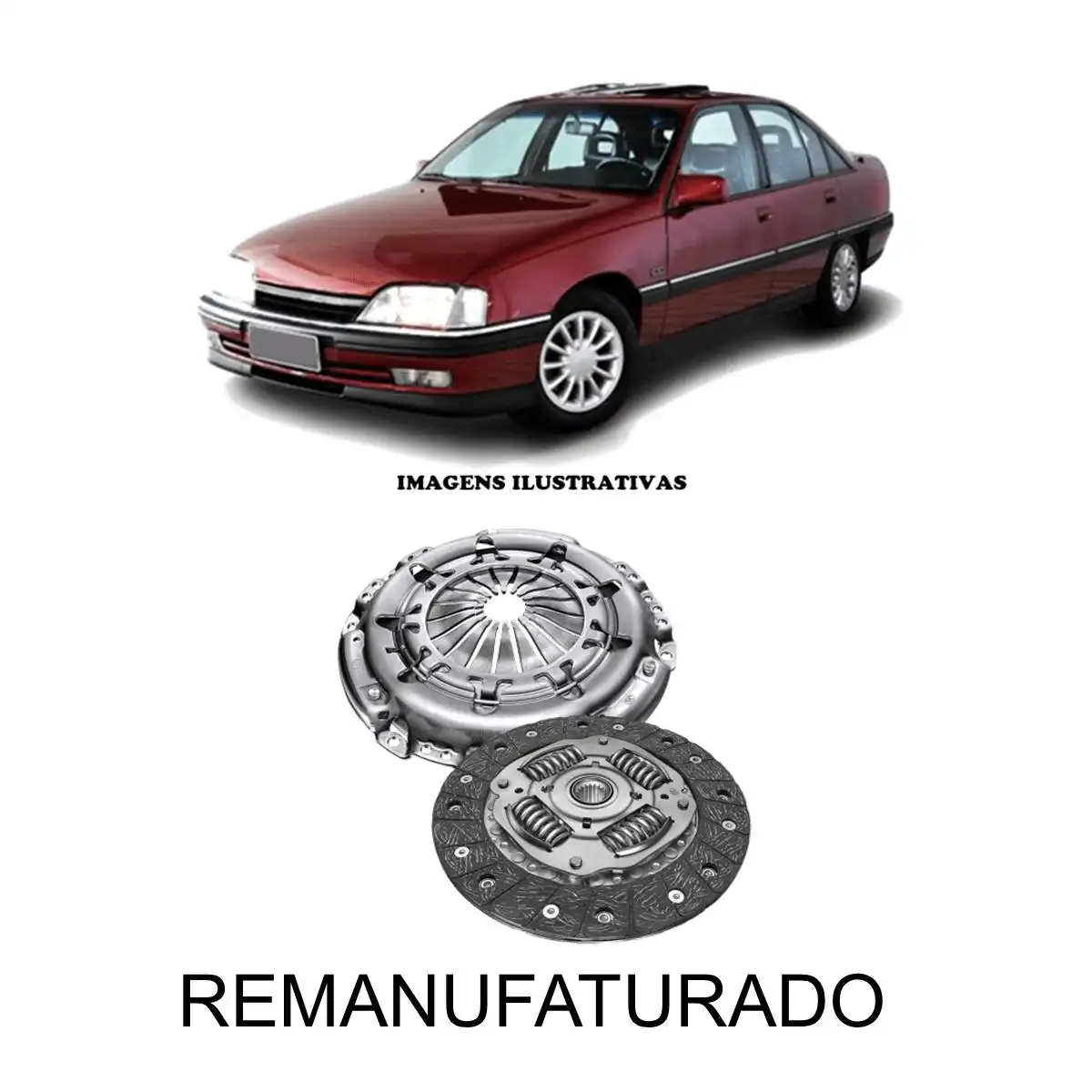 KIT EMBREAGEM OMEGA 2.0 2.2 SEM ROLAMENTO REMANUFATURADO