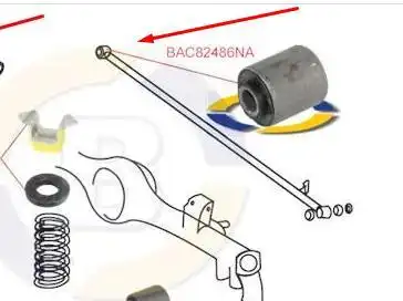 BUCHA BRACO TRAS HILUX SW4 2005 A 2015