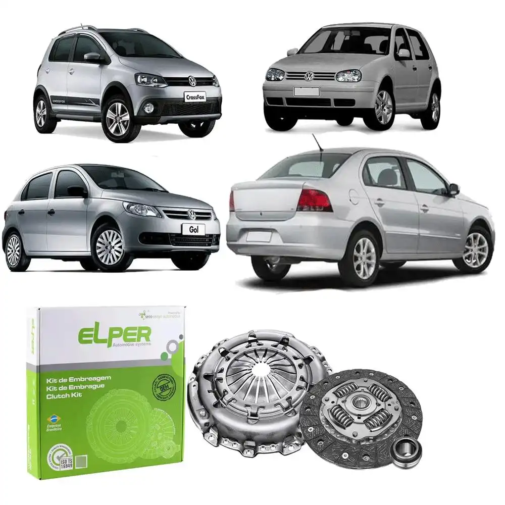 KIT EMBREAGEM GOL G5 G6 1.0 1.6 2008 A 2016 COM ROLAMENTO