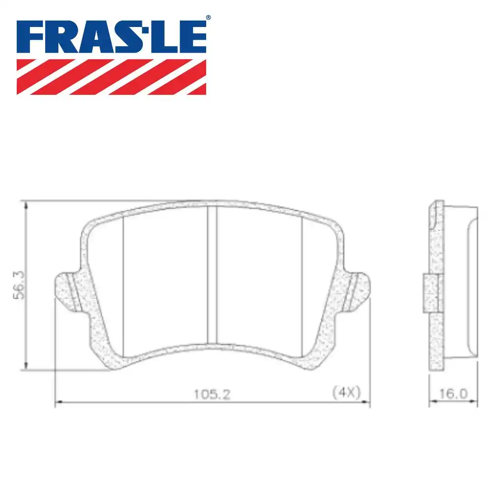PASTILHA FREIO TRASEIRA JETTA 2.0 16V 2013 A 2018