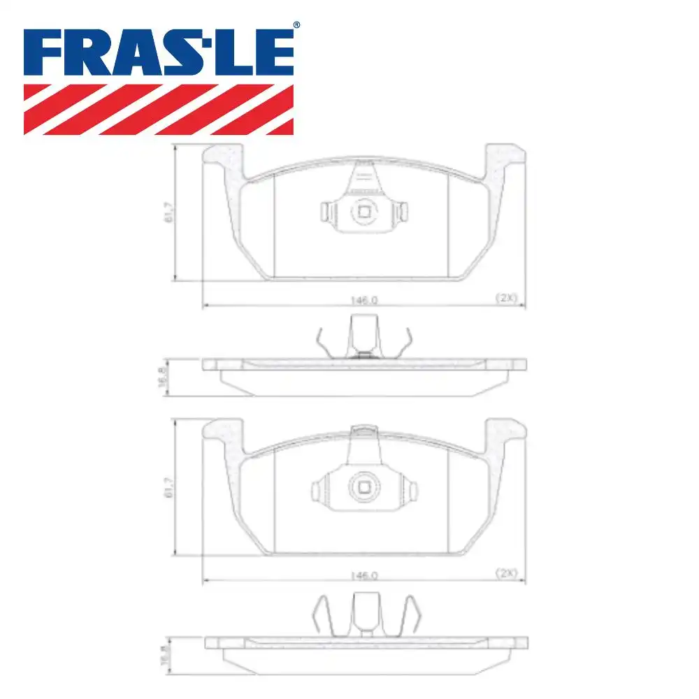 PASTILHA FREIO DIANTEIRA POLO 2018 ACIMA CERAMICA