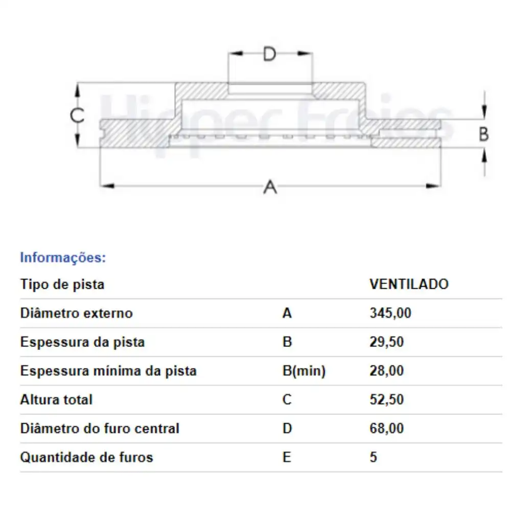DISCO FREIO DIANTEIRO AUDI A4 2.0 2008 A 2019 VENTILADO