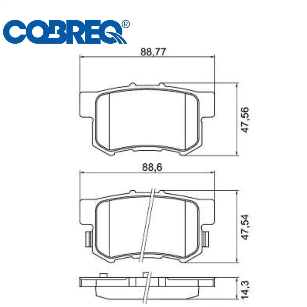 PASTILHA FREIO TRASEIRA HONDA CR-V 2.4 2003 A 2006