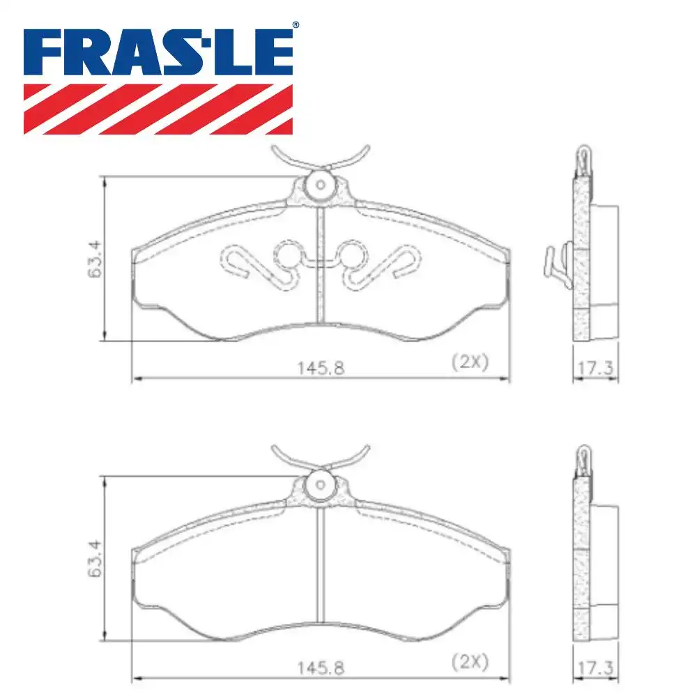PASTILHA FREIO DIANTEIRA S-10 1995 A 2011 SISTEMA VARGA