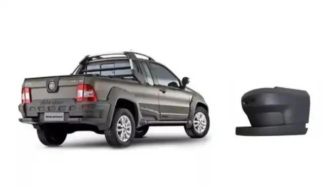 POLAINA TRAS  FIAT STRADA ADVENTURE  08/12   TRAS DIR CINZA