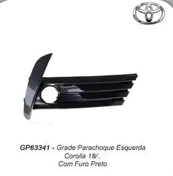 GRADE PARACHOQUE DIANT ESQ TOYOTA COROLLA 18/ C/FURO