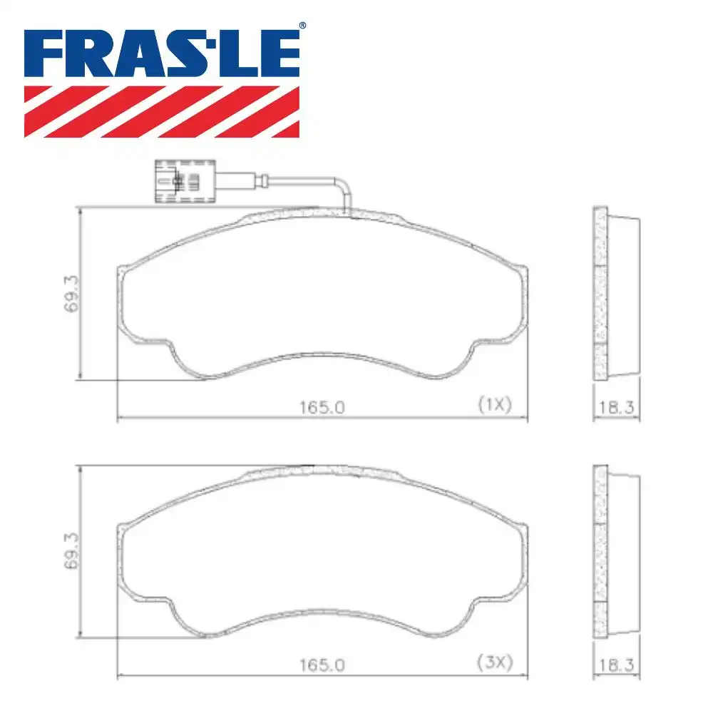 PASTILHA FREIO DIANTEIRA FIAT DUCATO 2.8 2002/