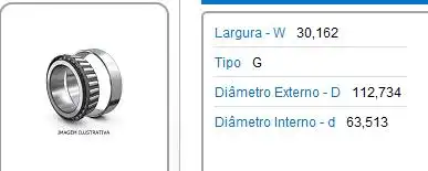 ROLAM RODA TRAS SILVERADO D-20 F-4000  INTERNO