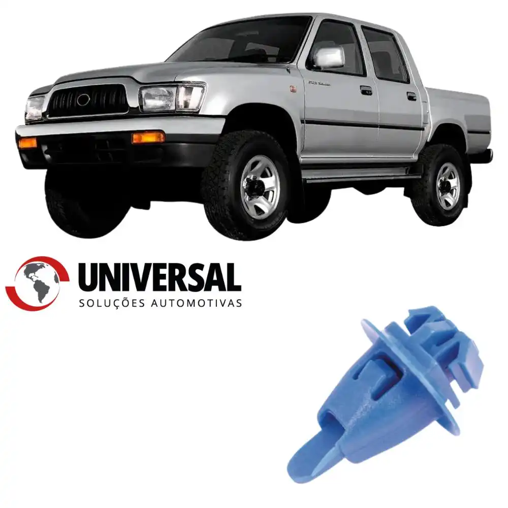 GRAMPO FIXACAO MOLDURA PARALAMA TOYOTA HILUX 05/ (AZUL) GRAN