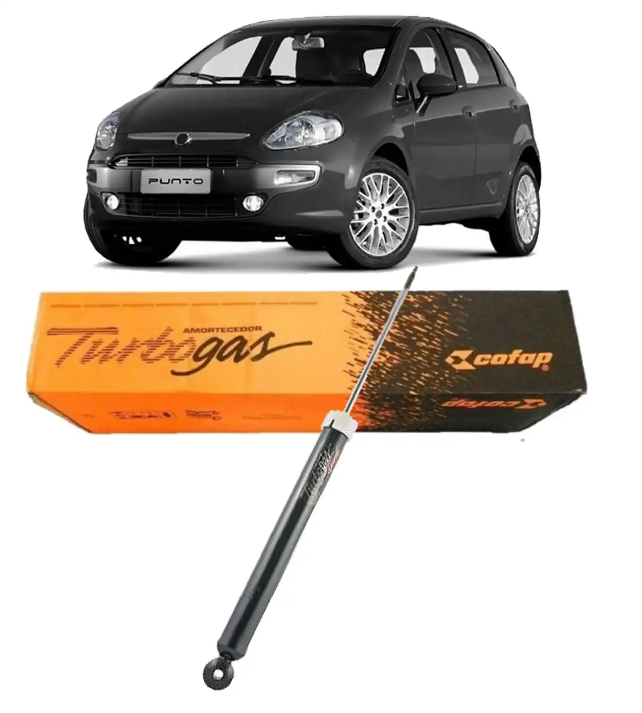 AMORTECEDOR TRASEIRO FIAT PUNTO 2010/