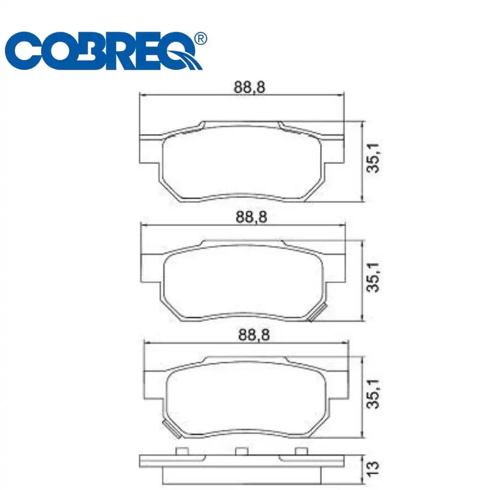 PASTILHA FREIO TRASEIRA HONDA CITY 1.5 2009/