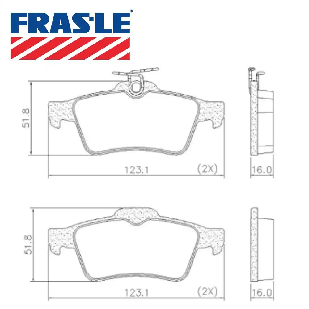 PASTILHA FREIO TRASEIRA FOCUS 1.6 16V 2008 A 2019