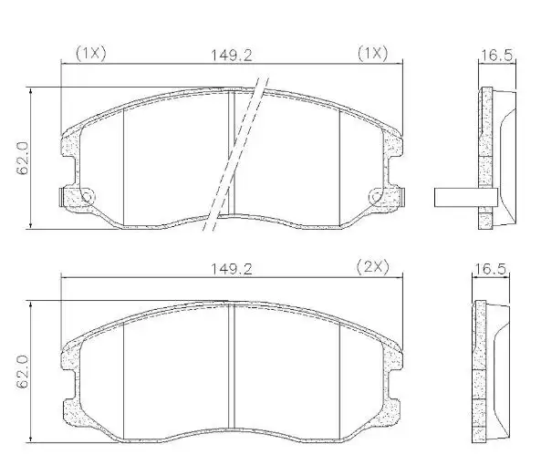 PASTILHA FREIO DIANTEIRA CAPTIVA 2.4 4X2 2009/ CERAMICA