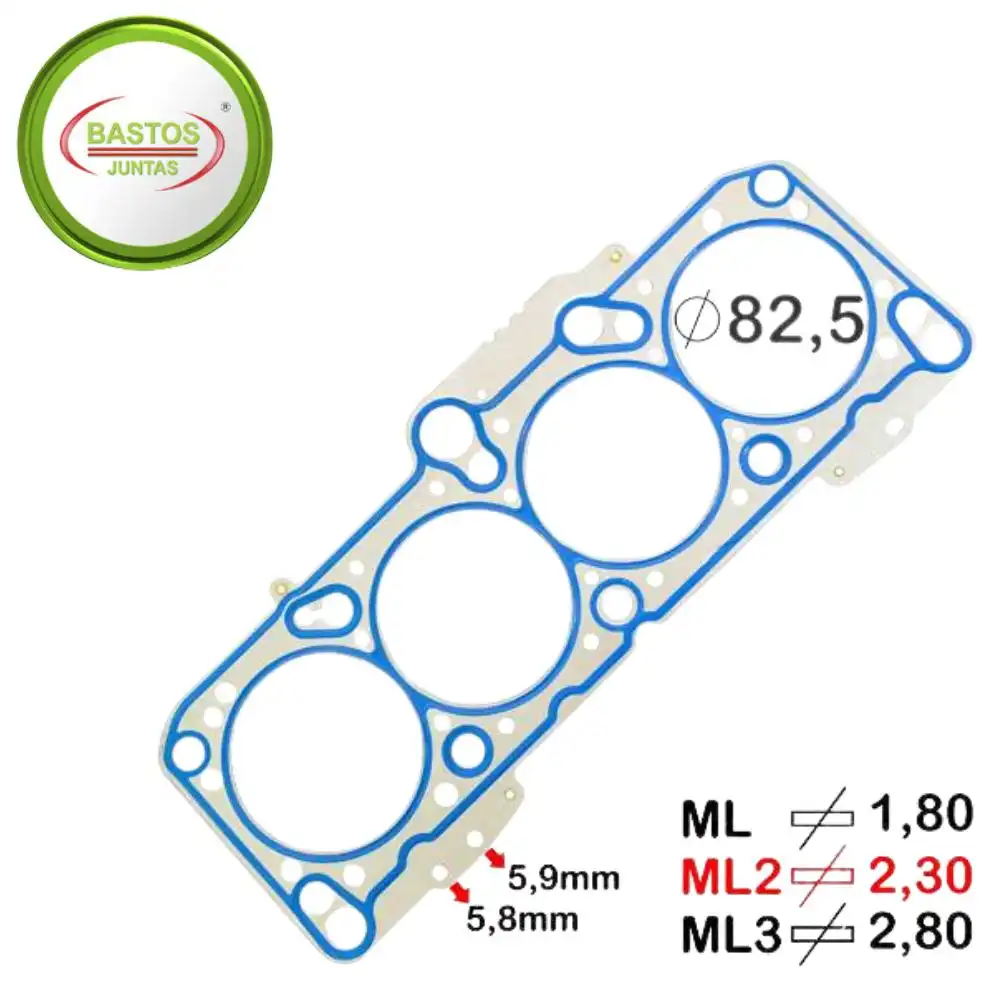 JUNTA CABECOTE GOL 2.0 8V GASOLINA 1994 A 2002 METAL 2 PIC