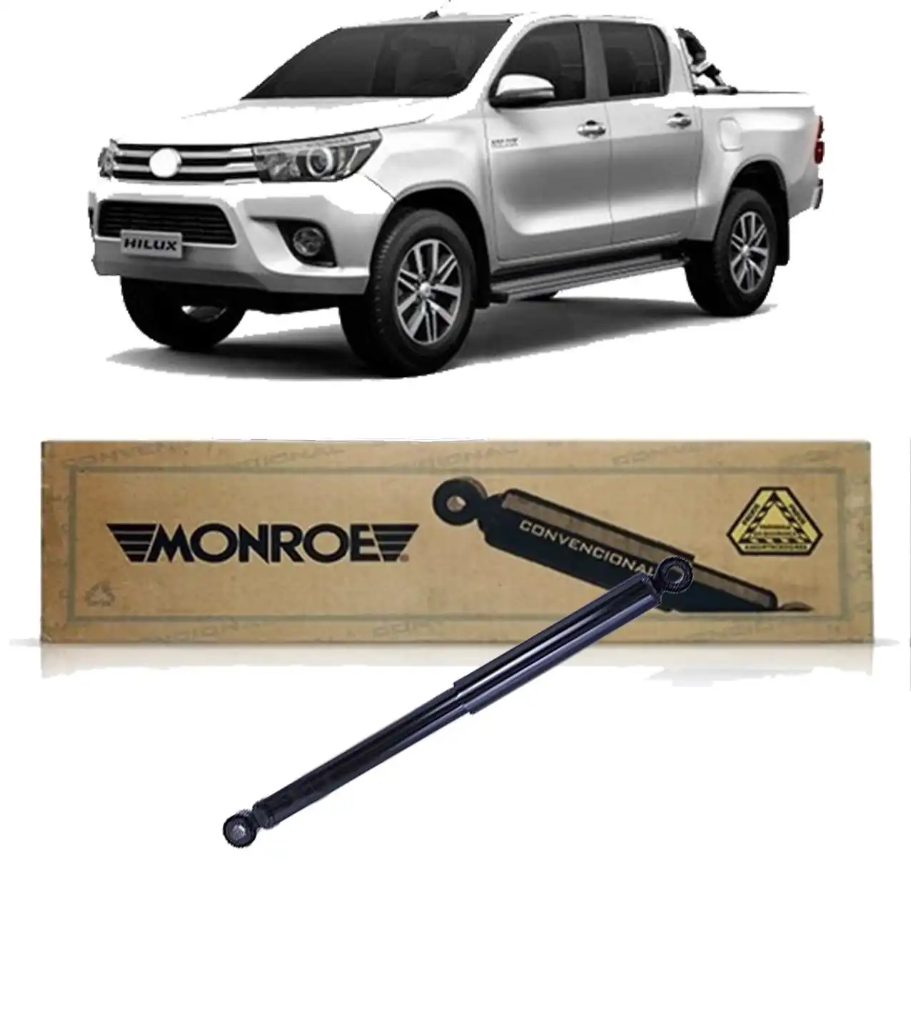 AMORTECEDOR TRASEIRO TOYOTA HILUX PICK-UP 2016 A 2021