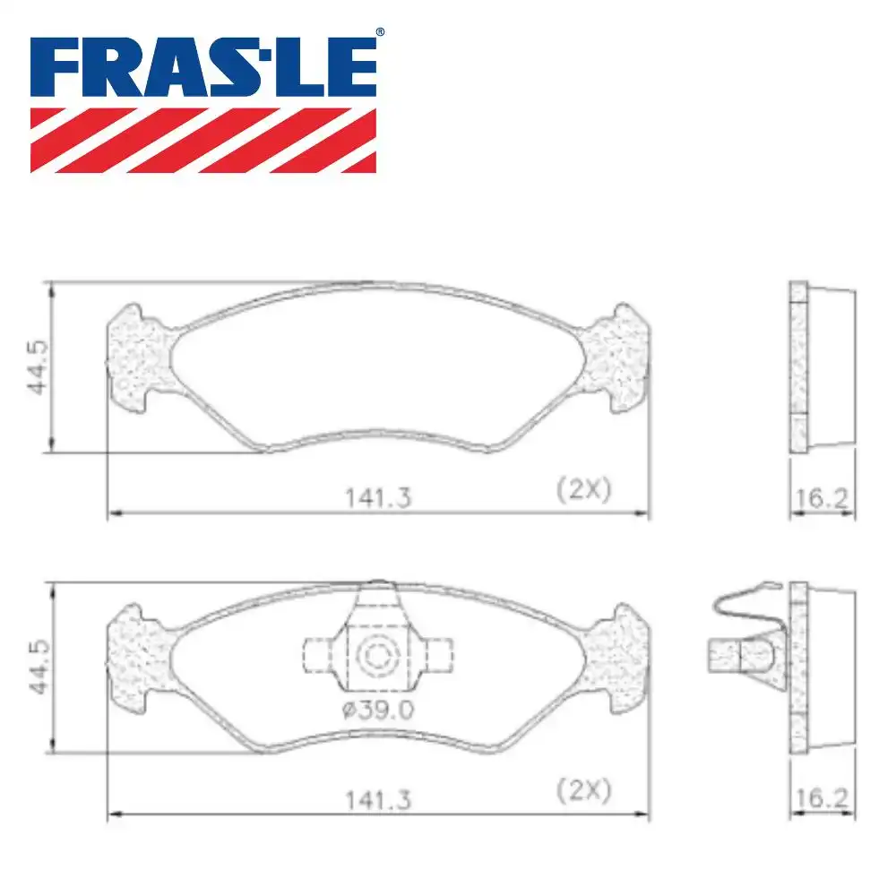 PASTILHA FREIO DIANTEIRA KA 1.0 2009/ DISCO SOLIDO