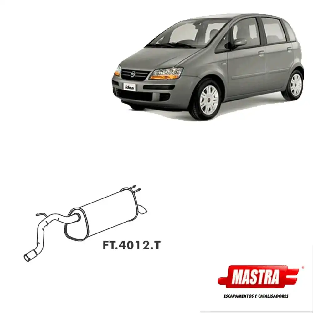 SILENCIOSO TRASEIRO FIAT IDEA 1.8 2006 A 2011