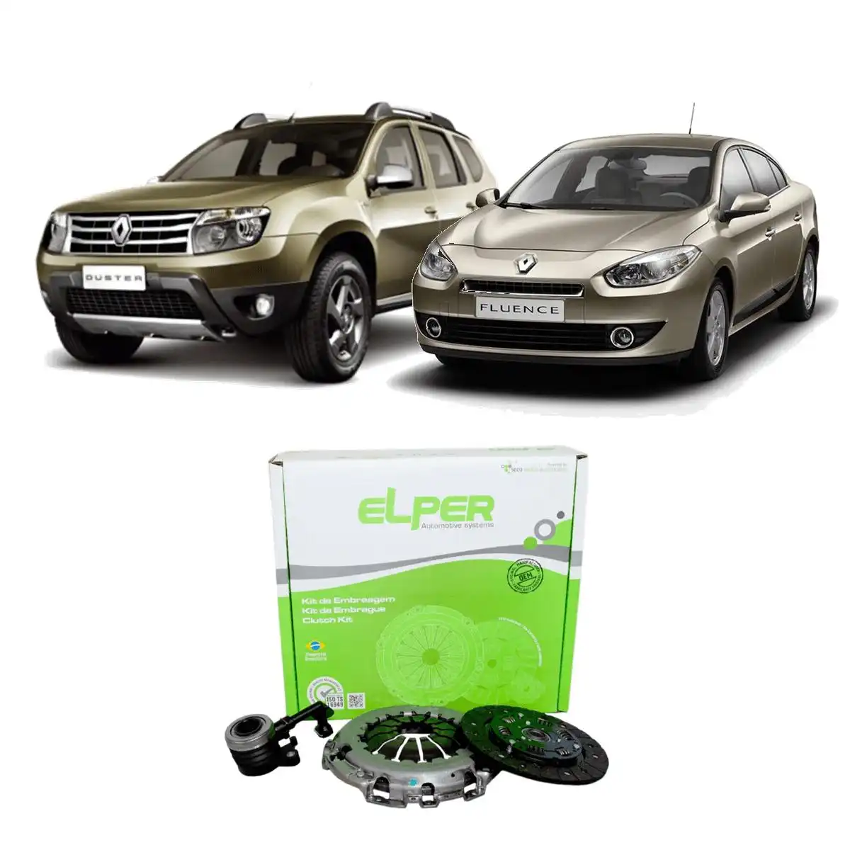 KIT EMBREAGEM RENAULT DUSTER 1.6 16V 2011 A 2015 COM ATUADOR