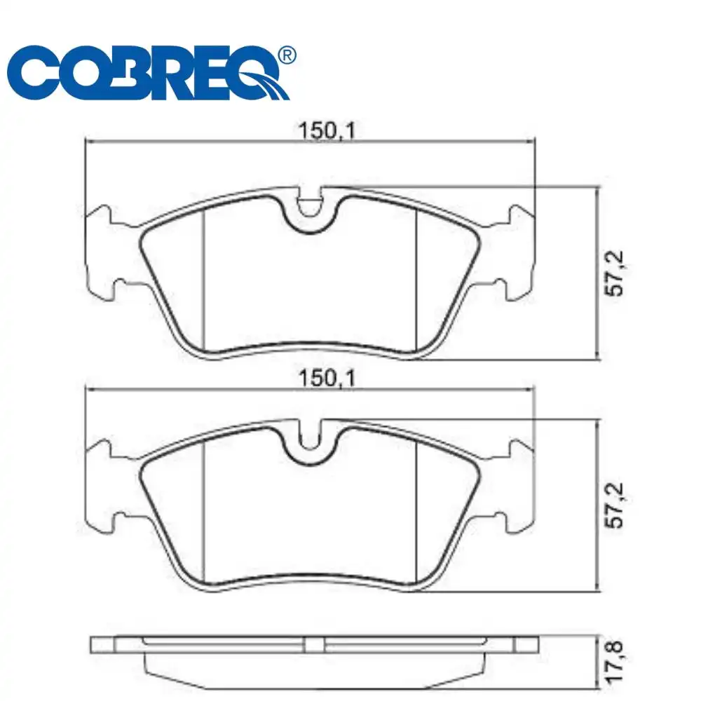 PASTILHA FREIO DIANTEIRA BMW 320IA 2005 A 2011