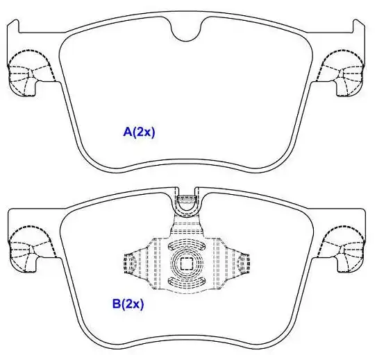 PASTILHA FREIO DIANTEIRA PEUGEOT 3008 1.6 16V TURBO 2017/