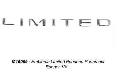 EMBLEMA TAMPA TRAS RANGER LIMITED 13/ PEQUENO (CROMADO)
