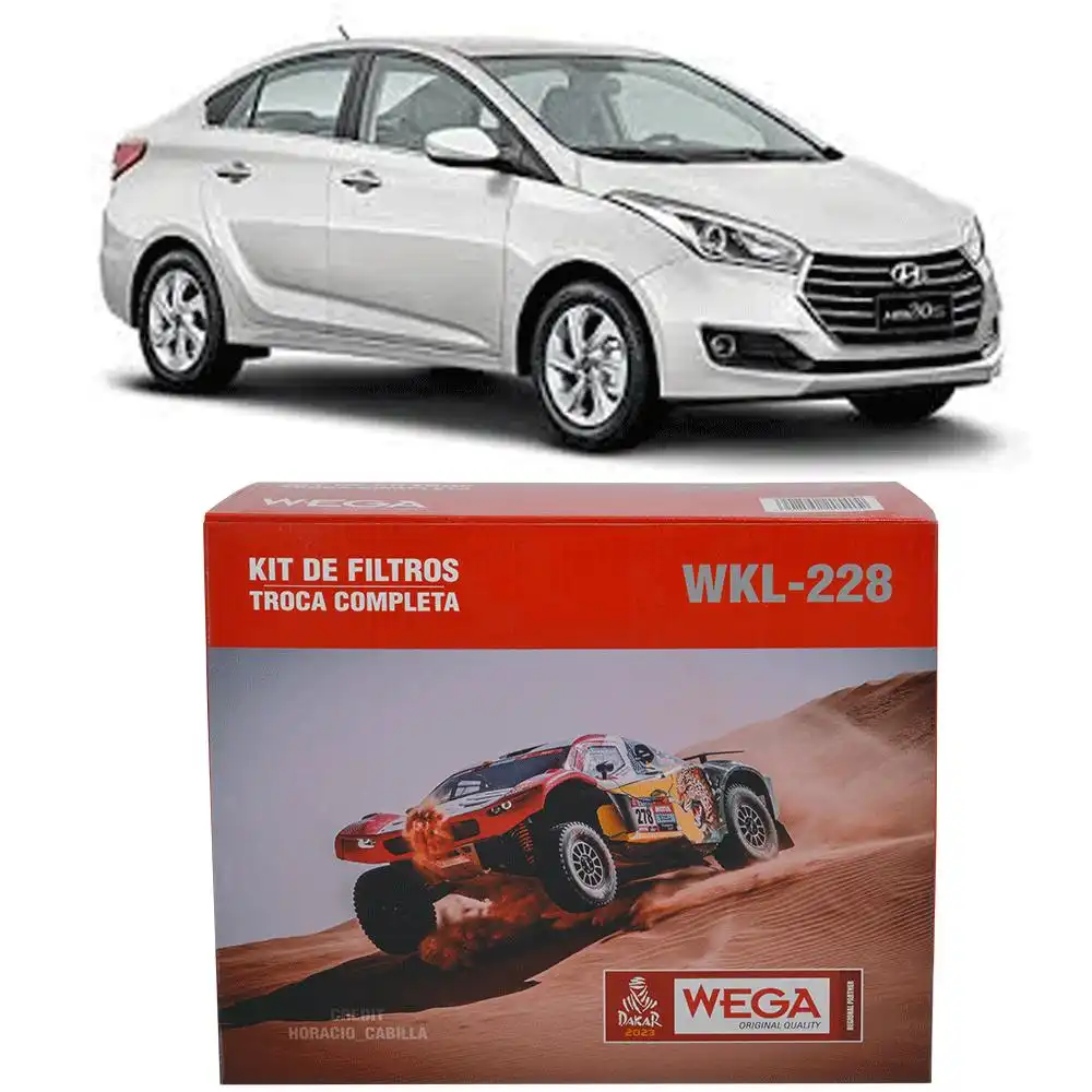 KIT FILTROS HYUNDAI HB20S 1.0 12V TURBO 2016 A 2019