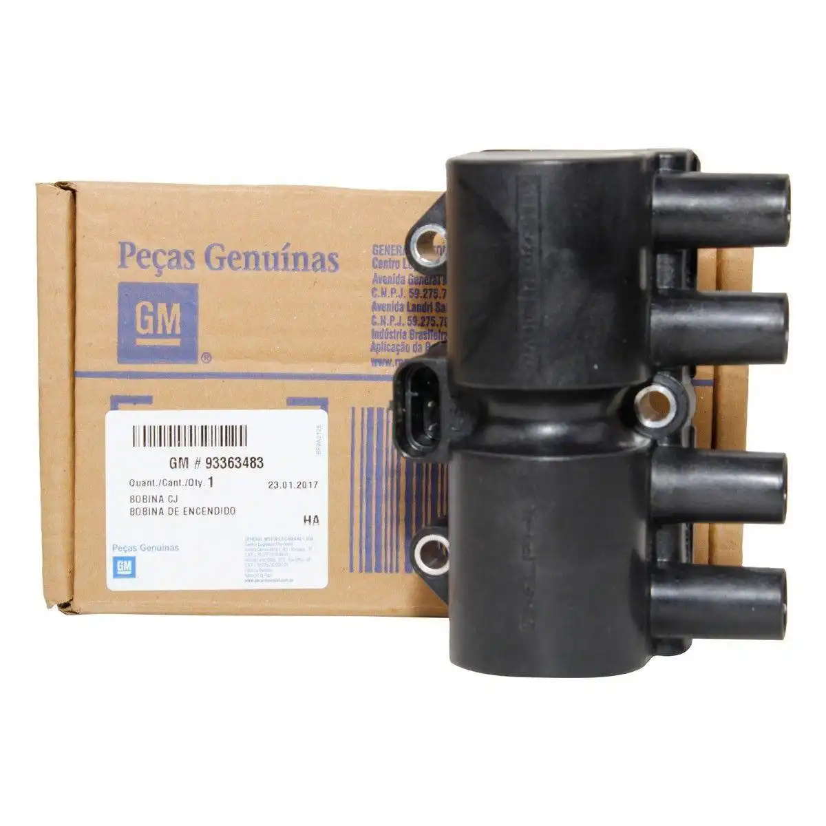 BOBINA INJ ELET CELTA 1.0 8V MPFI  (3 PINOS)