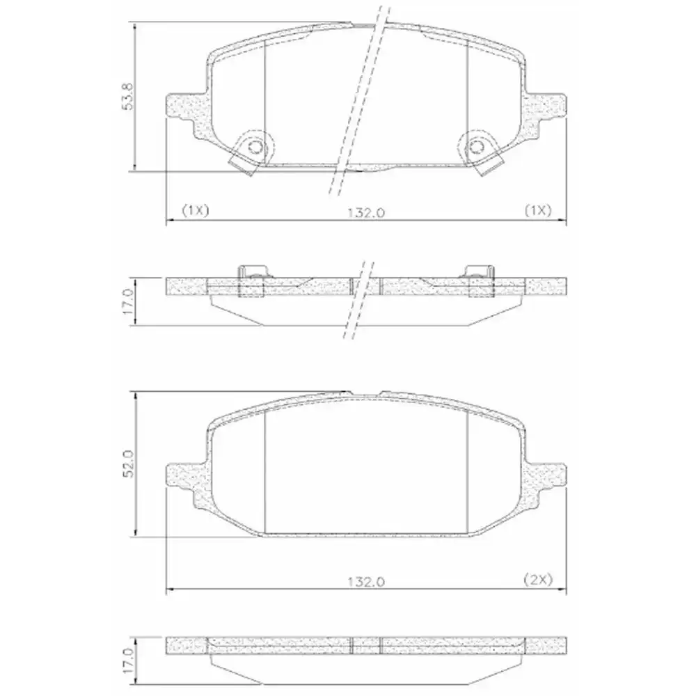 PASTILHA FREIO DIANTEIRA ONIX 1.0 LT LTZ 2020/