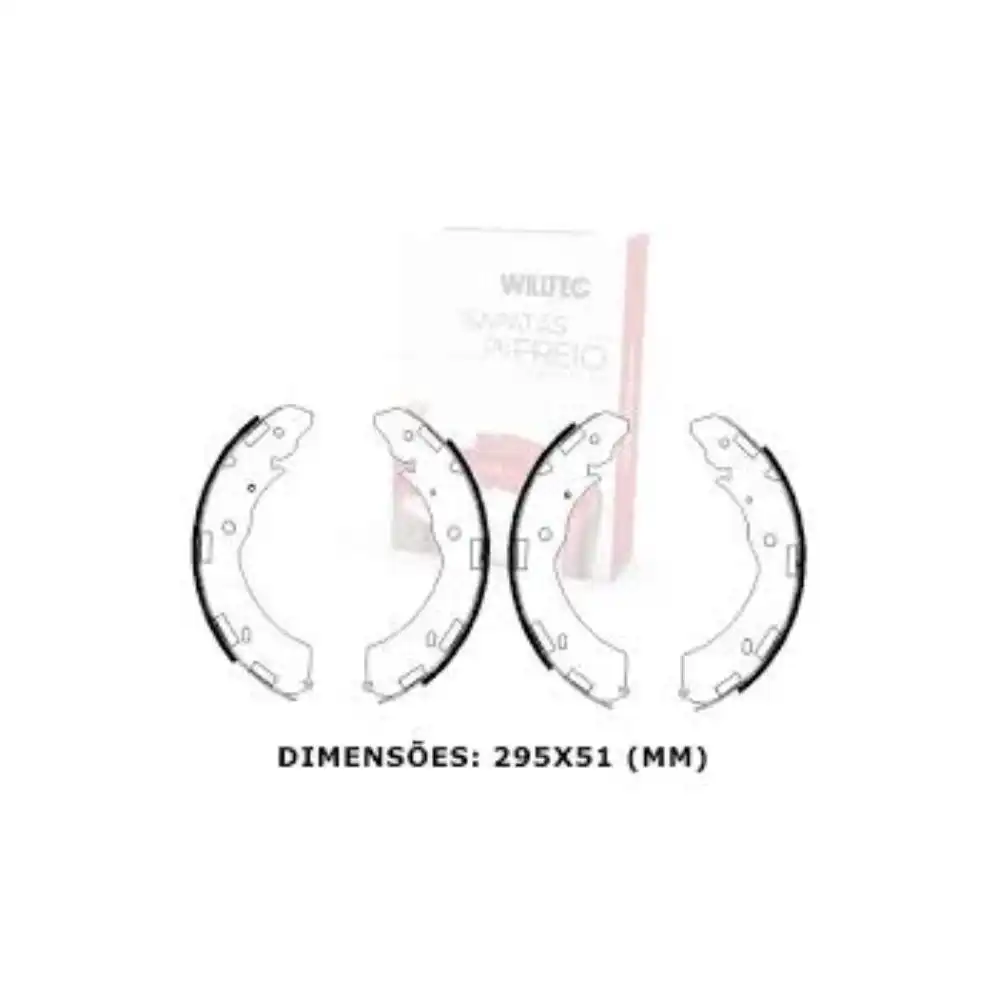 SAPATAS FREIO S-10 2.4 2.8 12/ MITSUBISHI L-200 TRITON 3.2